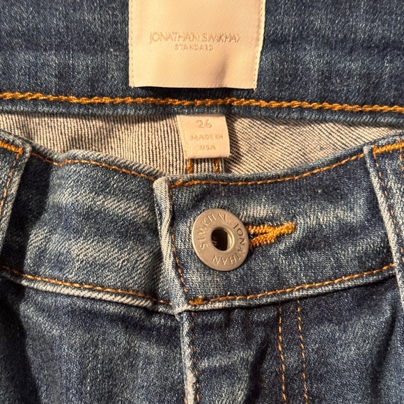 SIMKHAI River distressed high-rise straight leg jeans - Picture 9 of 9